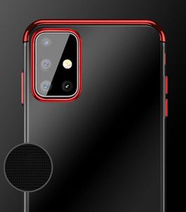 Hurtel Clear Color case żelowy pokrowiec etui z metaliczną ramką Samsung Galaxy A72 4G niebieski 10