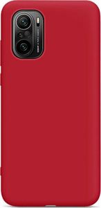 Hurtel Silicone Case elastyczne silikonowe etui pokrowiec Xiaomi Redmi K40 Pro+ / K40 Pro / K40 / Poco F3 / Mi 11i czerwony 1