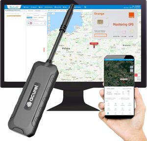 Moduł GPS Acurel Lokalizator GPS pojazdy elektryczne i spalinowe 9-90V + karta Orange + Tracksolid 1 rok 1