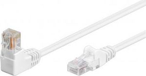 RB-LAN RB-LAN Patchcord U/UTP Kat.5e Wtyk Prosty/Kątowy 90 biały 0.25m 1