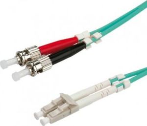 Roline ROLINE Patchcord światłowodowy 50/125um LC-ST OM3 5m turkusowy 1