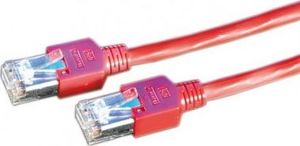 LEONI KERPEN KERPEN D1-20 PatchCord S/FTP Kat.5e czerwony 3.0m kabel krosowy 1