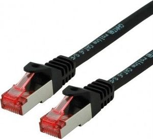 Roline ROLINE S/FTP Patchcord Cat.6 Component Level, LSOH, czarny, 1.0 m 1