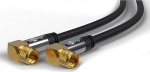 Kabel Goobay Antenowy (F) 3m czarny (70578) 2