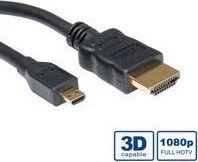 Kabel Roline HDMI Micro - HDMI 2m czarny 1