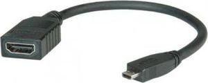 Adapter AV Roline HDMI Micro - HDMI czarny 1