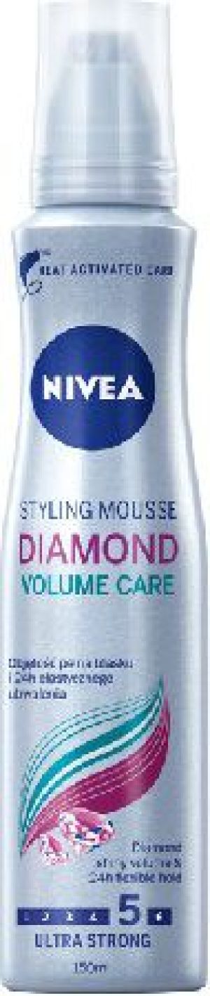 Nivea Hair Care Styling Pianka do włosów Diamond Volume Care ultra mocna 150 ml 1