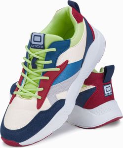 Ombre Buty męskie sneakersy T368 - czerwone/granatowe 40 2