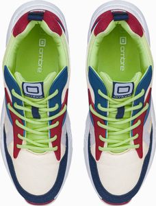 Ombre Buty męskie sneakersy T368 - czerwone/granatowe 40 6