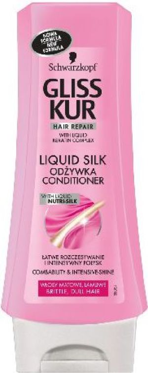 Schwarzkopf Gliss Kur Liquid Silk Odżywka do włosów matowych i łamliwych 200 ml 1