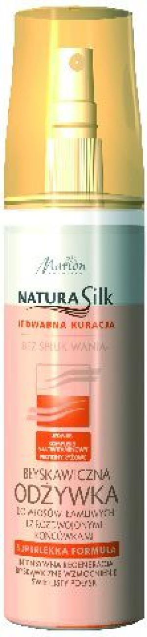 Marion Natura Silk Błyskawiczna odżywka do włosów łamliwych 150 ml 1