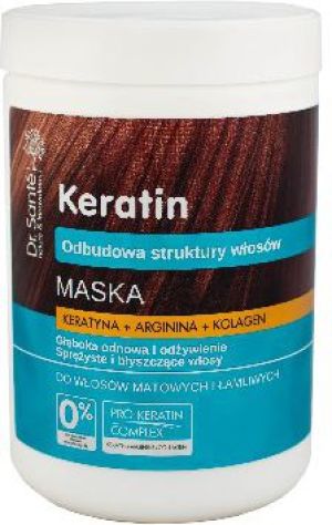 Dr. Sante Keratin Hair Maska odbudowująca do włosów łamliwych i matowych 1000 ml 1