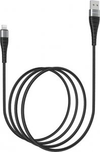 Kabel USB Borofone Borofone kabel Munificent USB - Lightning 1,0 m 2,4A czarny BX32 1