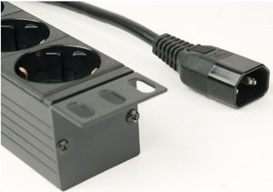 Gembird Listwa zasilająca rack 8x Schuko z wtykiem C14 3m (EG-PDU-014-C14) 4
