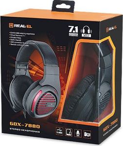 Słuchawki Real-El GDX-7880 Czarne (EL124100041) 2