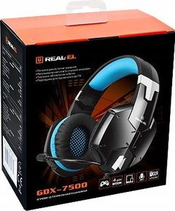 Słuchawki Real-El GDX-7500 Niebieskie (EL124100015) 2