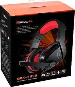 Słuchawki Real-El GDX-7550 Czarne (EL124100029) 2