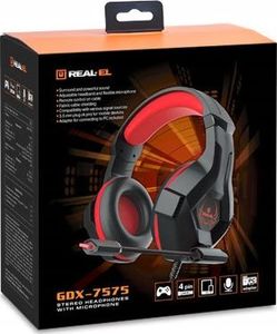 Słuchawki Real-El GDX-7575 Czarne (EL124100042) 2