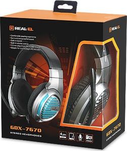 Słuchawki Real-El GDX-7670 Srebrne (EL124100040) 2