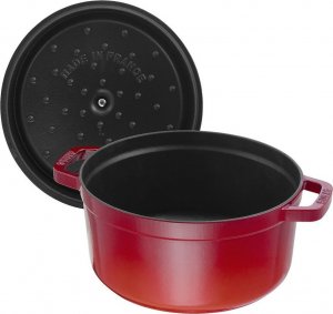STAUB Garnek żeliwny okrągły 5,2 l czerwony (40509-840-0) 2