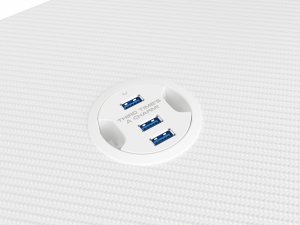 Biurko Genesis  Holm 320 RGB Białe 120 cmx60 cm 6