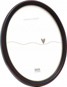 Ramka Deknudt Deknudt S100F9 Oval Frame 13x18 Resin black-brown 1