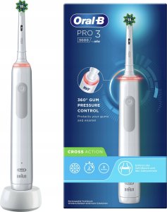 Szczoteczka Oral-B Pro 3 3000 CrossAction Biała 2
