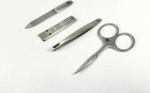 Zwilling Zwilling TWINOX Neat's leather case, taupe, 4 pc 5