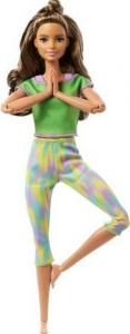 Lalka Barbie Mattel Made to Move - Kwiecista gimnastyczka, zielony strój (FTG80/GXF05) 1