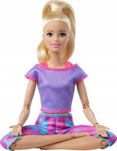 Lalka Barbie Mattel Made to Move - Kwiecista gimnastyczka, różowy strój (FTG80/GXF04) 2