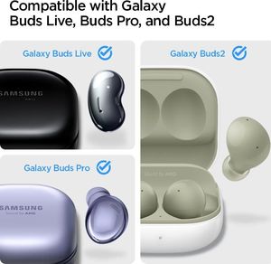 Spigen Etui ochronne Urban Fit do Samsung Galaxy Buds 2/Live/Pro różowe 6