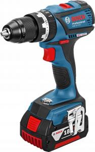 Wiertarko-wkrętarka Bosch GSB 18V-60 C 18 V 2 x akumulator 5 Ah + stołek Curver (06019G2100) 1
