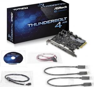 Kontroler ASRock PCIe 3.0 x4 - 2x Thunderbolt 4 + 2x DisplayPort (90-MCA0N0-00UAYZ) 4