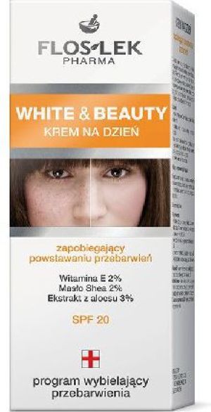 FLOSLEK White and Beauty Krem na dzień zapobiegający powstawaniu przebarwień 50 ml 1