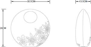 Lampa stołowa IluniQ Lampa porcelanowa - Bos 6