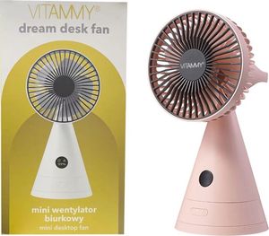 Wentylator Vitammy Dream Desk Fan różowy 2