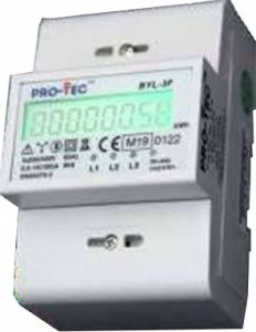 Protec Licznik energii elektrycznej Pro-Tec 3F cyfrowy MID BYL-3F 0,5-10(100)A 4200300 1