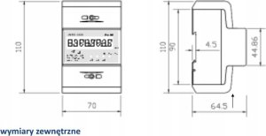 Protec Licznik energii elektrycznej Pro-Tec 3F cyfrowy MID BYL-3F 0,5-10(100)A 4200300 3