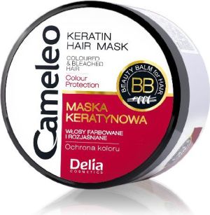 Delia Cameleo Maska keratynowa do włosów farbowanych 200 ml 1