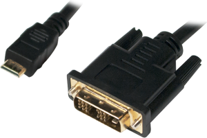 Kabel LogiLink HDMI Mini - DVI-D 2m czarny (CHM004) 1