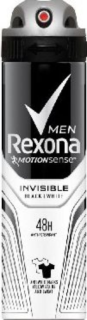 Rexona  Motion Sense Men Dezodorant spray Invisible Black & White 150ml 1