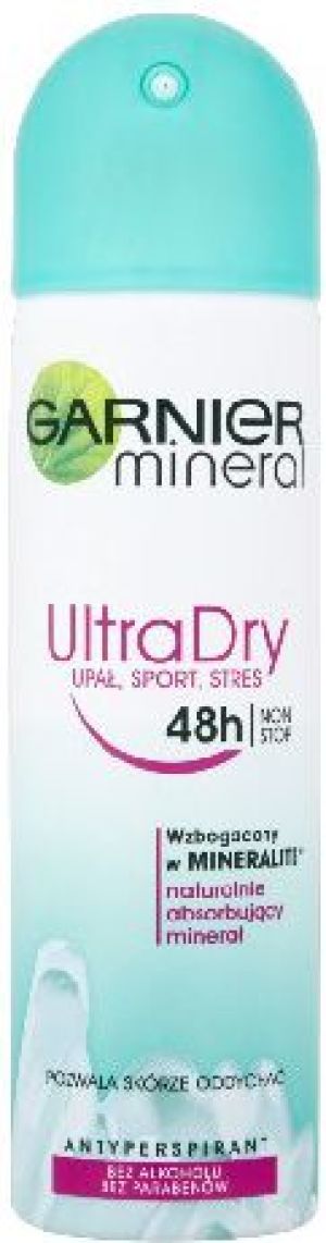 Garnier Garnier Mineral Ultra Dry (upał,sport,stres) Dezodorant spray 150ml 1