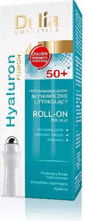 Delia Hyaluron Fusion 50+ Roll-on liftingujący pod oczy 15ml 1