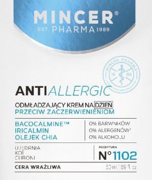Mincer Pharma Anti Allergic Krem odmładzający na dzień do cery wrażliwej, 50ml 1