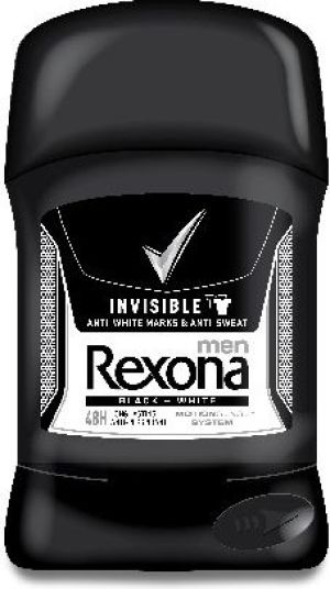 Rexona  Men Invisible Black + White Dezodorant sztyft 50ml 1