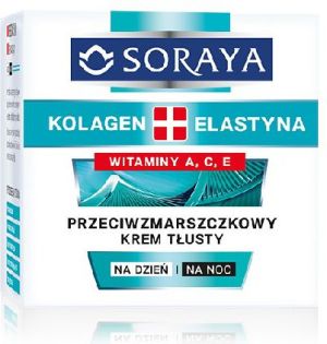 Soraya Kolagen Elastyna Przeciwzmarszczkowy Krem tłusty na dzień i noc 50ml 1