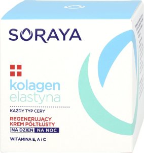 Soraya Kolagen Elastyna Regenerujący Krem półtłusty na dzień i noc 50ml 1