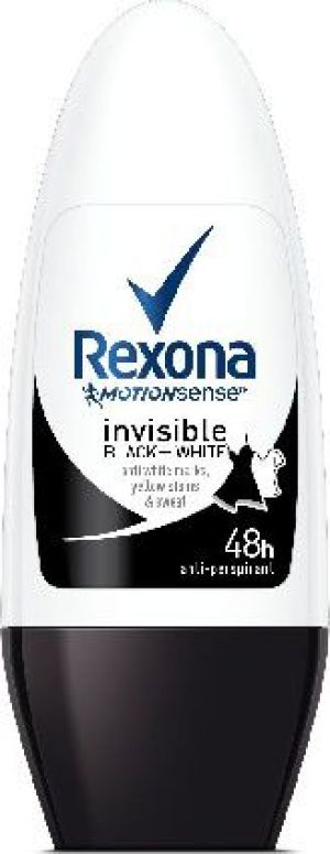 Rexona  Motion Sense Woman Dezodorant roll-on Invisible Black & White 50ml 1