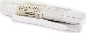 Coccine COCCINE białe sznurowadła bawełniane 120 cm płaskie 1