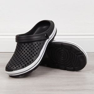 News Klapki męskie piankowe ażurowe czarne NEWS 43 2